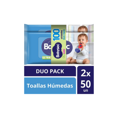 TOALLAS HÚMEDAS DUOPACK X100 UN BABYSEC1