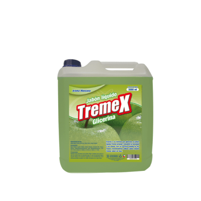 JABÓN LÍQUIDO CON GLICERINA AROMA MANZANA BIDÓN 5 LTS TREMEX1