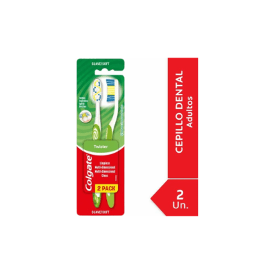 CEPILLO DE DIENTES TWISTER FRESH SUAVE 2 UNIDADES COLGATE1