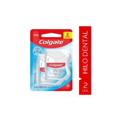 HILO DENTAL 50 MTS ENCERADO 2 UNIDADES COLGATE1
