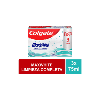 PASTA DENTAL MAX WHITE 75 ML 3 UNIDADES COLGATE1