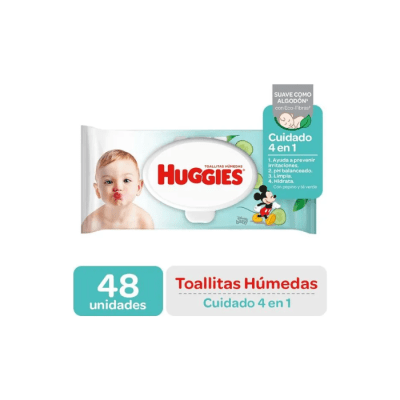 TOALLAS HÚMEDAS ONE & DONE 48 UNIDADES HUGGIES