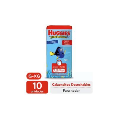 CALZONCITOS DESECHABLES PARA NADAR LITTLE SWIMMERS TALLA G/XG PAQUETE DE 10 UNIDADES HUGGIES1