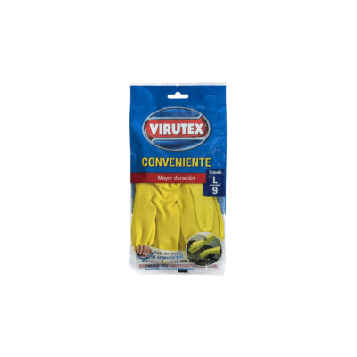GUANTES DE LIMPIEZA MULTIUSO LATEX TALLA L PAR VIRUTEX1