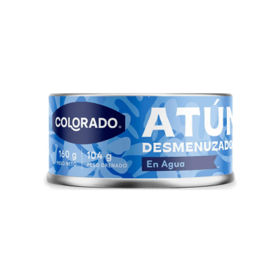 ATÚN DESMENUZADO EN AGUA 160 GRS COLORADO1