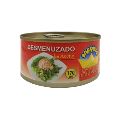 ATÚN DESMENUZADO EN ACEITE 170 GRS BARQUITO