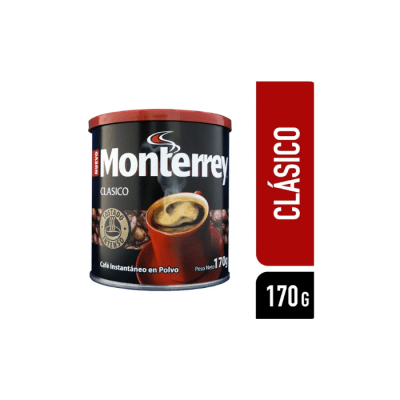 CAFÉ INSTANTÁNEO CLÁSICO 170 GRS MONTERREY