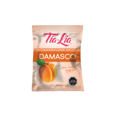 MERMELADA SABOR DAMASCO 250 GRS TIA LIA1