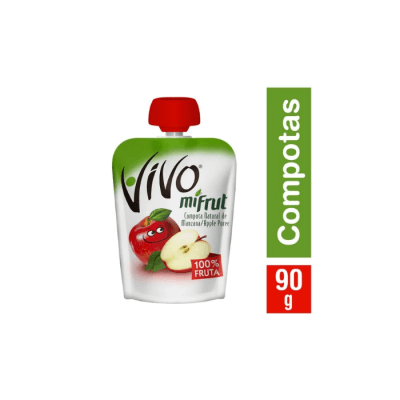 COMPOTA MIFRUT TRADICIONAL MANZANA 90 GRS VIVO