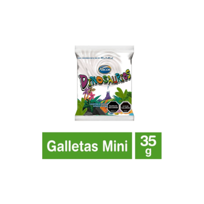 GALLETA MINI DINOSAURIOS 35 GRS ARCOR