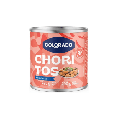 CHORITO ENTERO AL NATURAL 425 GRS COLORADO1