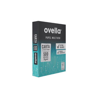 RESMA DE PAPEL TAMAÑO CARTA 75 GRS OVELLA1