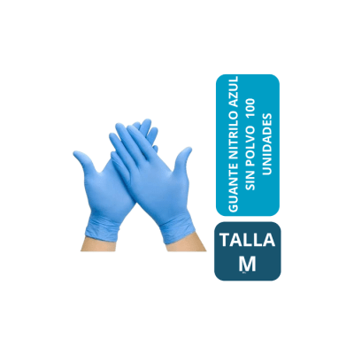 GUANTES DE NITRILO SIN POLVO TALLA M CAJA X100 UN FTOUCH1