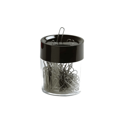 PORTACLIP MAGNÉTICO REDONDO NEGRO UNIDAD ADIX1