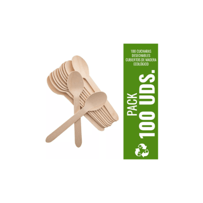 CUCHARA DESECHABLE CAFÉ Y TE PACK X100 UN PACK LIST1