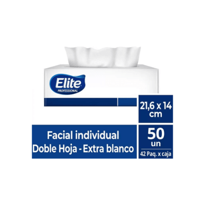 PAÑUELOS DESECHABLES DOBLE HOJA X50 UN ELITE PROFESSIONAL1