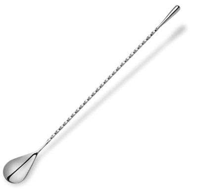 CUCHARA DE BAR (BAR SPOON)  ESPIRAL SILVER 30 CM