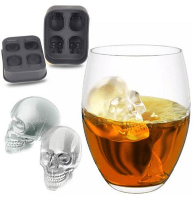 MOLDE HIELO SILICONA - 4 HIELOS DE CALAVERA1