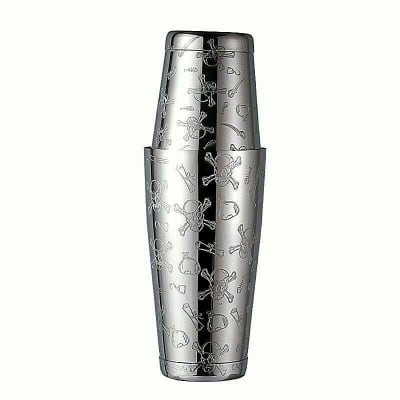 COCTELERA BOSTON 2 PIEZAS 540/820ML SKULL