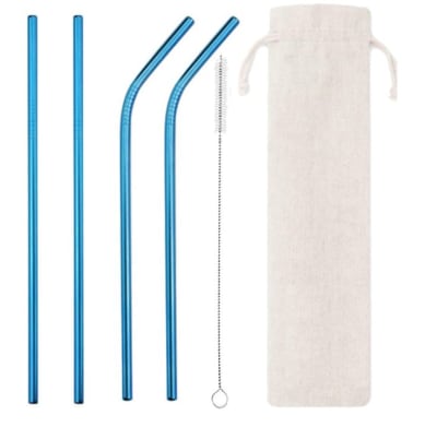 BOMBOMBILLAS METAL AZUL METALICO - SET DE 41