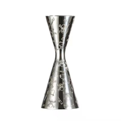 JIGGER ALTO 30/60 ML DISEÑO JAPONES SKULL