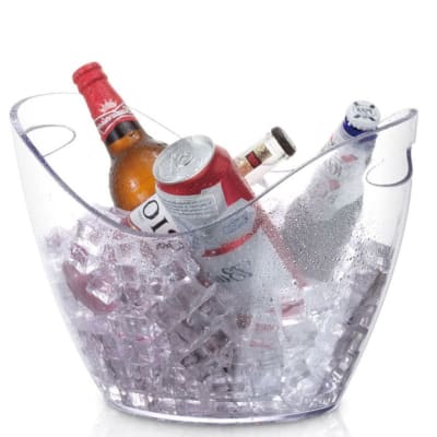 HIELERA DE ACRILICO TRANSPARENTE 8 LITROS