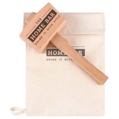 KIT MARTILLO + BOLSA TELA PARA MOLER HIELO