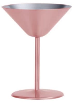 2 COPAS MARTINI METAL COBRE 240ML