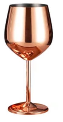 2 COPAS SPRITZ 500ML METAL COBRE