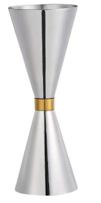 JIGGER XL SLIM 60/90 ML SILVER