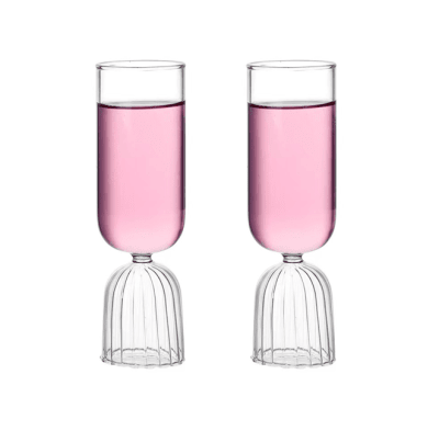 SET DE 2 COPAS CHAMPAGNE DISEÑO ART DECO DE 220ML1