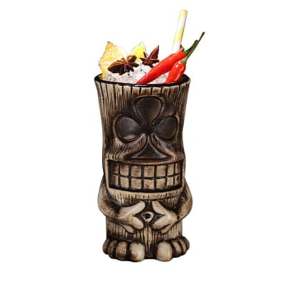 VASO TIKI HAPPY WHITE TOTEM 450ML1