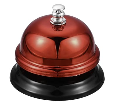 CAMPANAS DE BAR EN ROJO METALICO