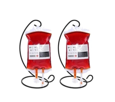 BOLSAS DE TRANSFUCION SANGUINEA CON SOPORTE (PACK DE 2)
