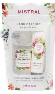 ALCOHOL GEL + CREMA DE MANO MISTRAL DE LYCHEE ROSE1