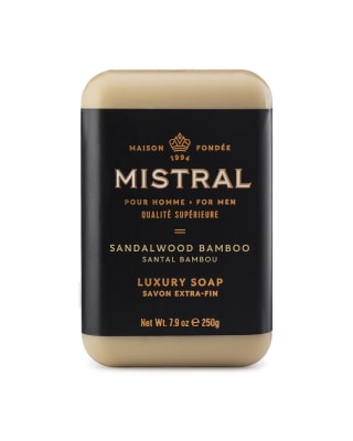 JABON EN BARRA 250g MISTRAL MENS SANDALWOOD BAMBOO1