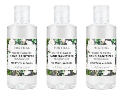 PACK 3 SANITIZADORES DE MANOS 3x50ML WHITE FLOWERS1