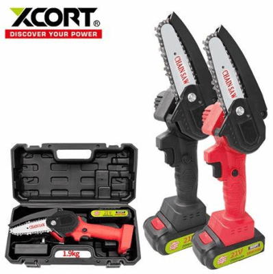 Mini Motosierra Inalambrica Xcort 20V 4" 2 Baterias Cargador | XDC01-2004