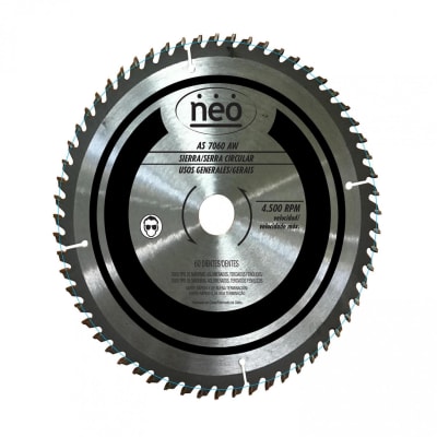 Disco de Corte Neo Madera 10 x 60D | AS 7060 AW
