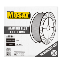 Carrete Mig Flux 1Kg 0.8mm Mosay