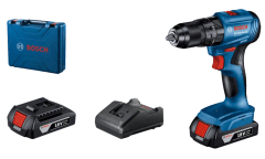 Taladro Inalambrico Bosch 18V Percutor 2Bat2Ah | GSB 185 Li