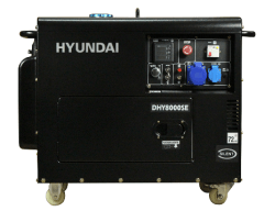 Generador Hyundai 6000W Partida Electrica Diesel Monofasico Cerrado 26amp | 78DHY8000SE
