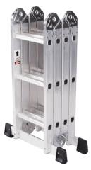 Escalera Articulada Aluminio 3x4 12 Peldaños | AMD0112D 0