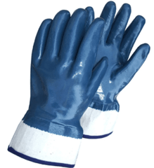 Guante Nitrilo Azul Steelpro Puño Seguridad