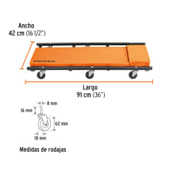 Camilla Mecanico Truper 36" | CATA-36 2