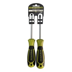 Juego Destornilladores Stevron 2Pcs Imantado SL6 PH2 x 100mm | BCR2X