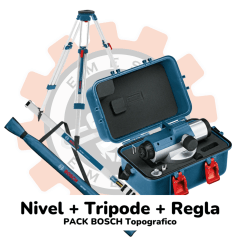 PACK BOSCH Topográfico [Nivel + Regla + Tripode]