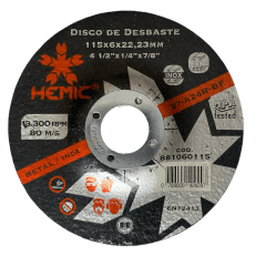 Disco de Desbaste Hemic 4 1/2 x 6 | 881060115