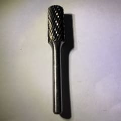Lima Rotatoria Ecef ZYAS Cilindrica Corte Frontal - 12x25mm