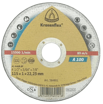 Disco de Corte Inoxidable Klingspor 4 1/2